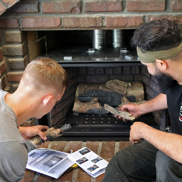 Gas fireplace install in Olathe KS