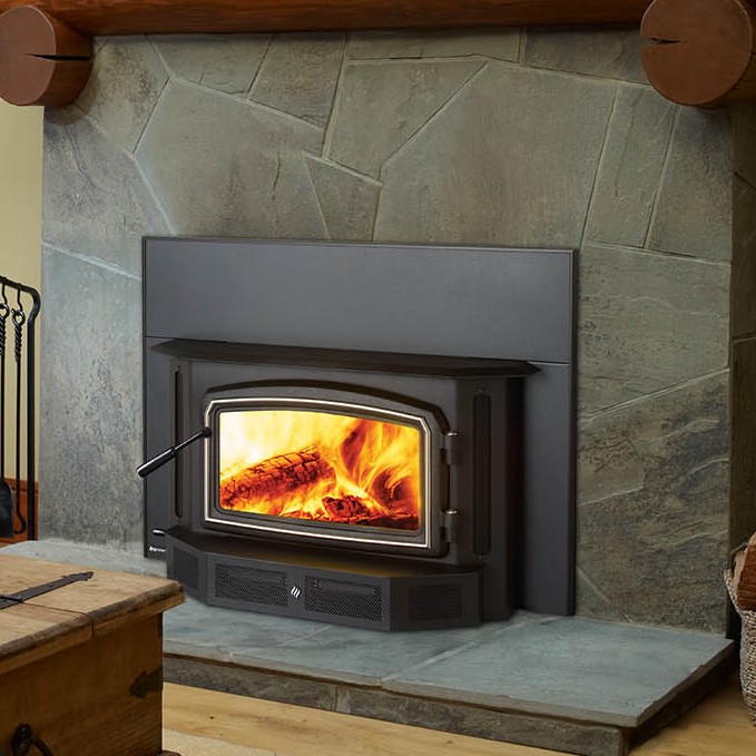 wood-burning fireplace insert, leawood ks